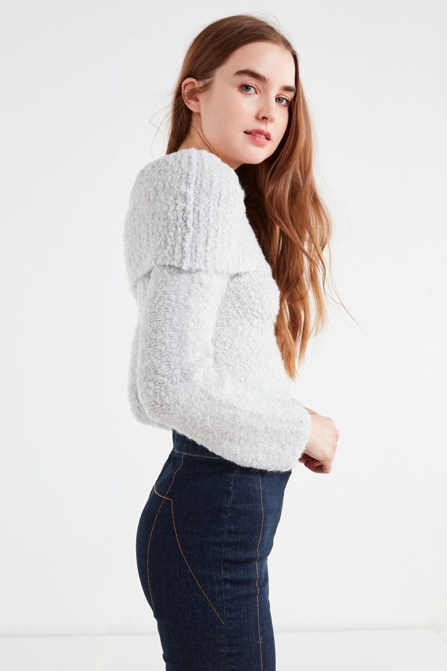 UO Isadora Off-The-Shoulder Boucle Sweater #4