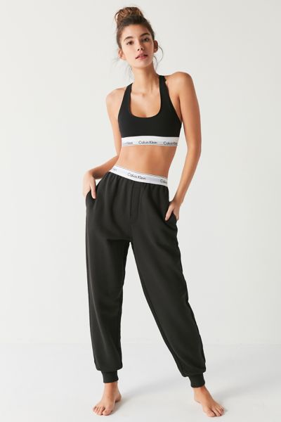 Calvin klein sale sweatpants with logo