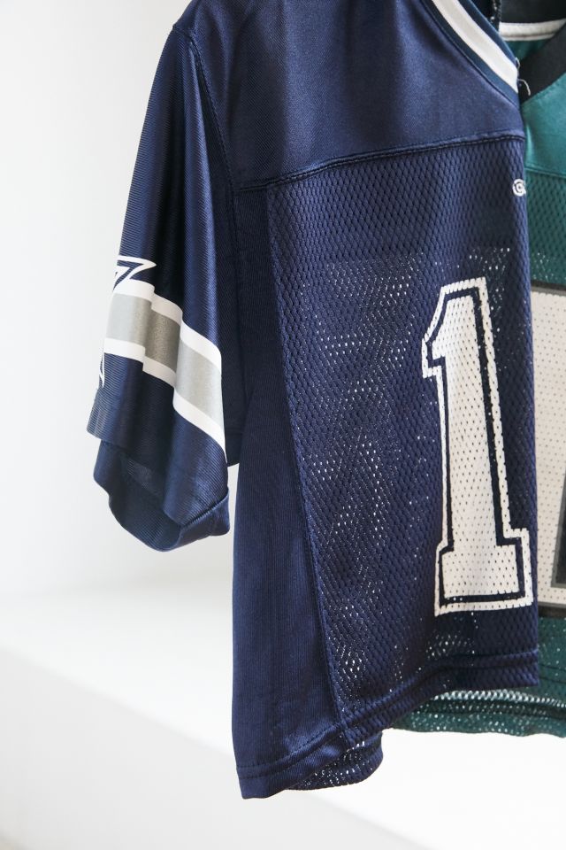 One-Of-A-Kind Philadelphia Eagles + Dallas Cowboys 89 Spliced Football  Jersey