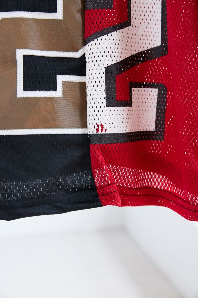 One-Of-A-Kind Atlanta Falcons + Pittsburgh Steelers 35 Spliced Football Jersey #5