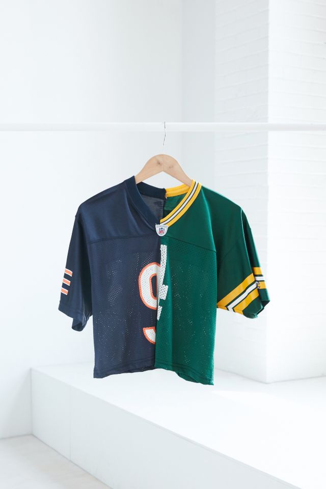 One-Of-A-Kind Green Bay Packers + Chicago Bears 94 Spliced Football Jersey