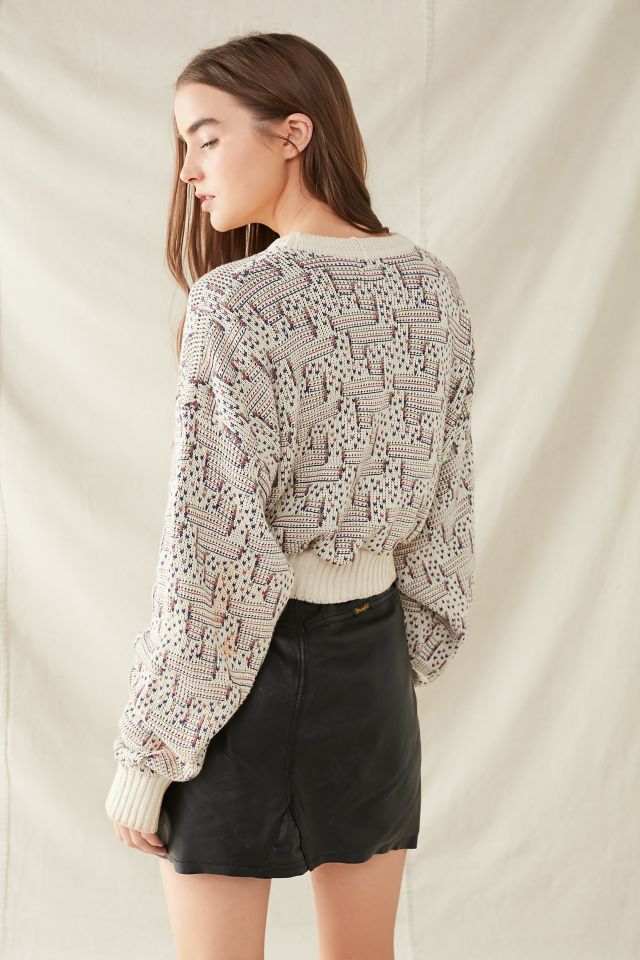 Urban Renewal Recycled Printed Cropped Sweater #4