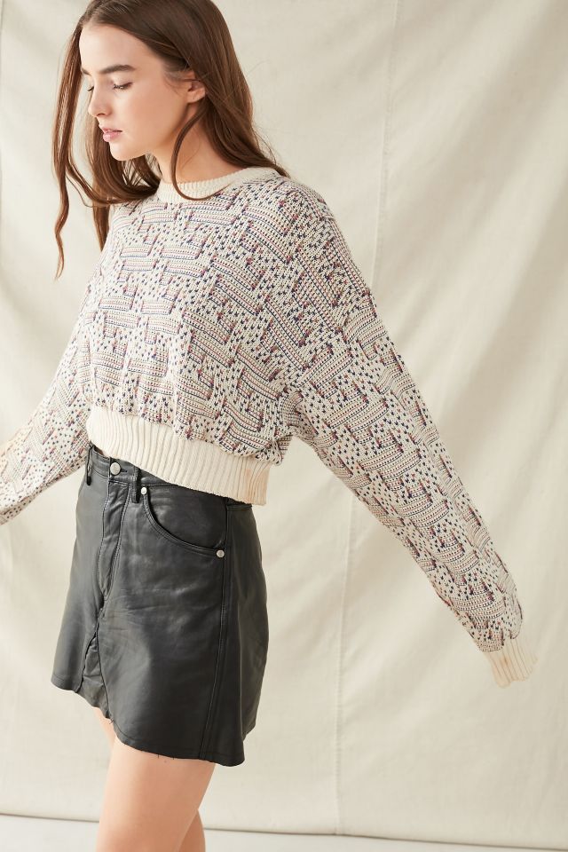 Urban Renewal Recycled Printed Cropped Sweater #5