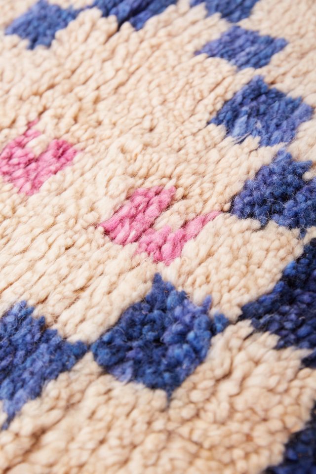 Asymmetric Diamond Check Rug #3