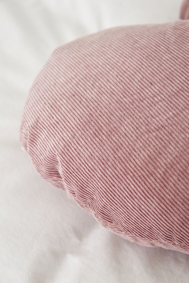 Corduroy Heart Throw Pillow #1