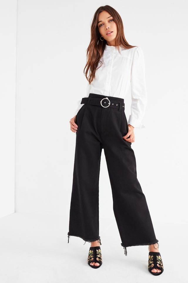 BDG Cara Belted High-Rise Culotte Pant | Urban Outfitters