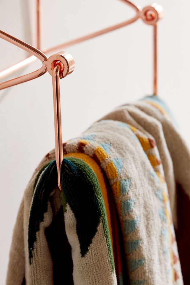 Minimal Rose Gold Towel Ring #2