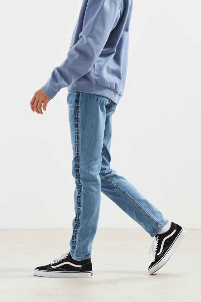 BDG X Urban Renewal Geo Print Side Stripe Stonewash Skinny Jean #2