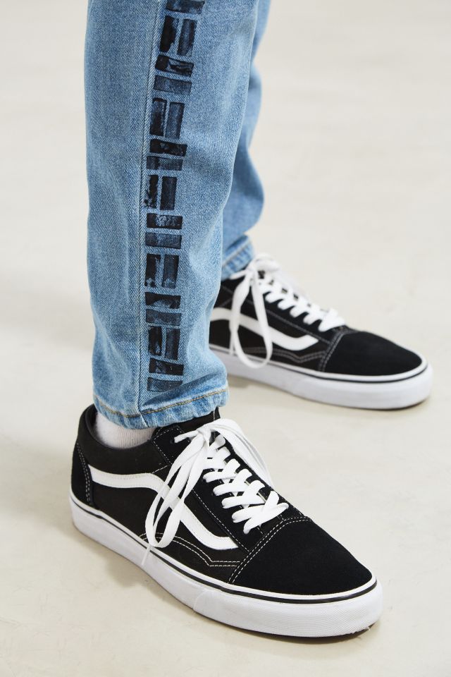 BDG X Urban Renewal Geo Print Side Stripe Stonewash Skinny Jean #4