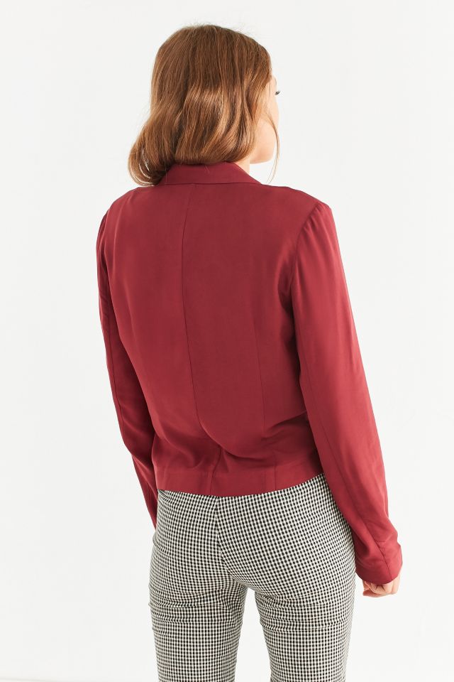 Blazer plongeant noué à l'avant UO #1