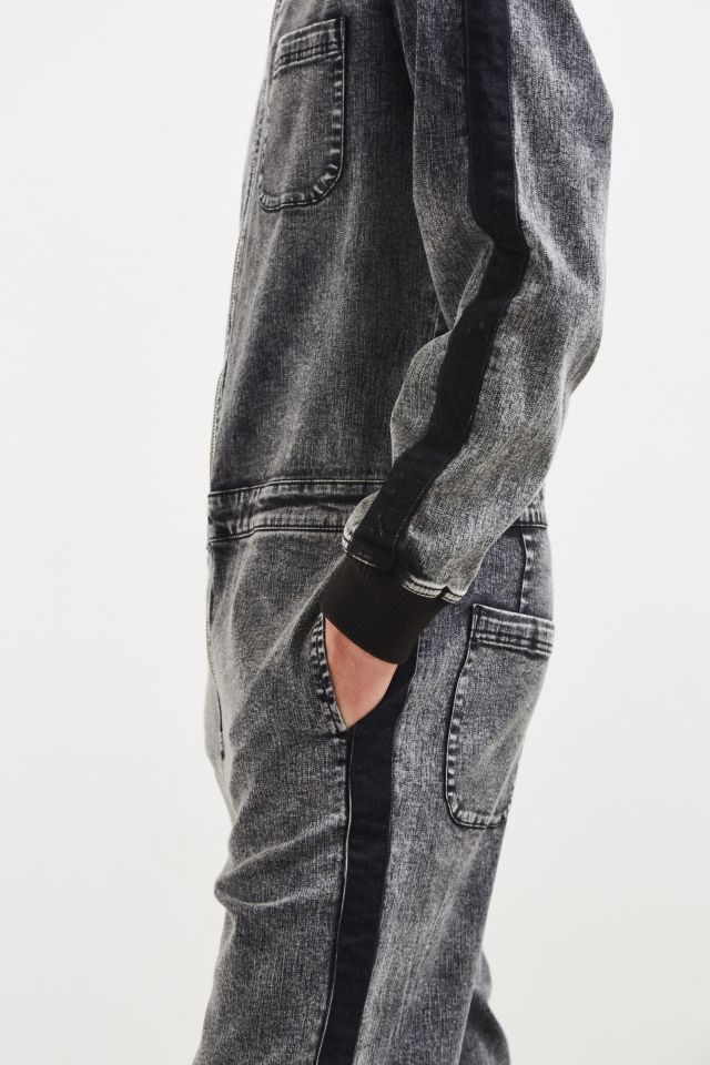 Combinaison en denim à rayures latérales BDG #1