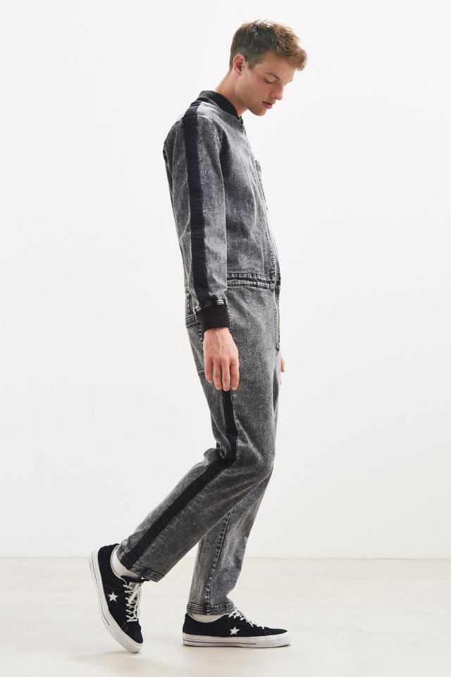 Combinaison en denim à rayures latérales BDG #2