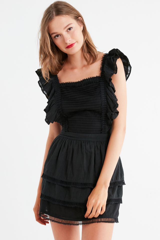 SIR the label Ischia Ruffle Mini Dress | Urban Outfitters