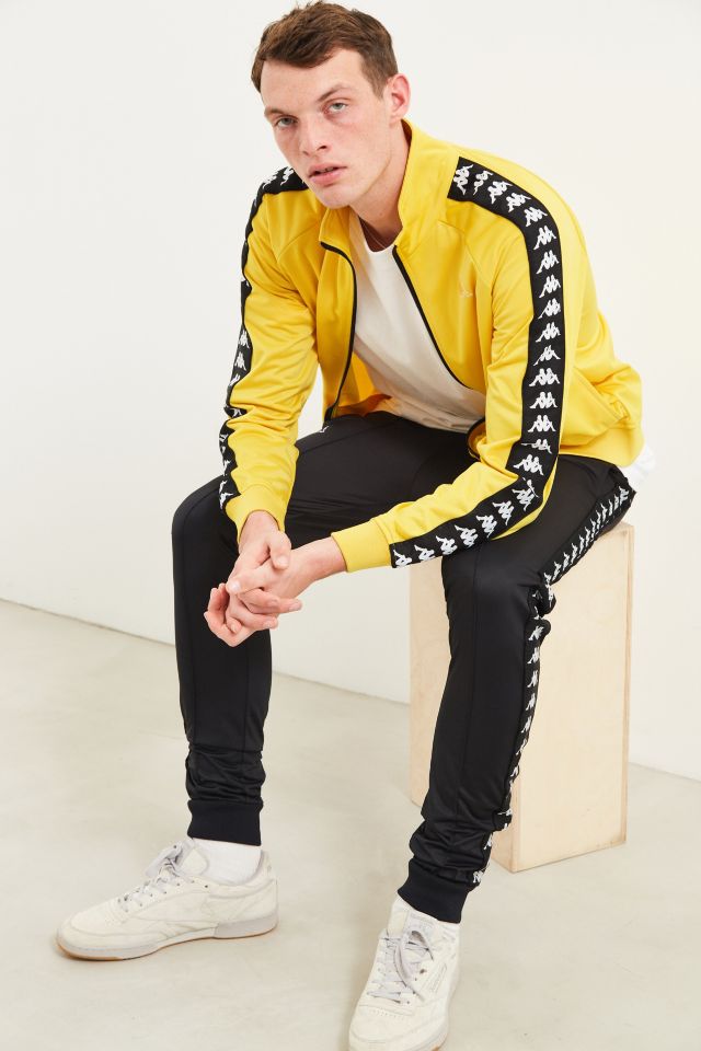 Yellow best sale kappa tracksuit