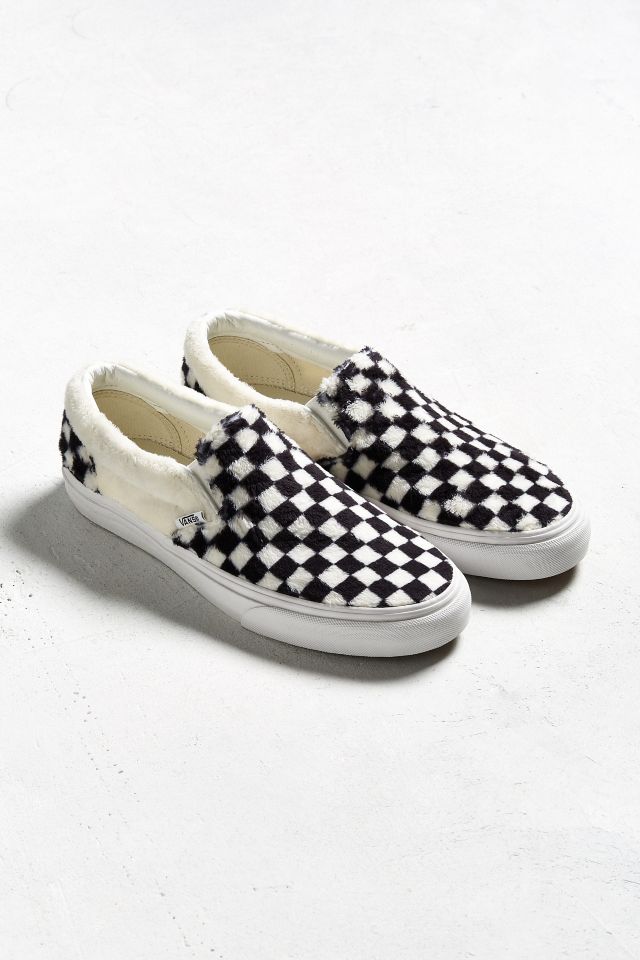 Shop Vans Sherpa Checkerboard Old Skool VN0A5KRF95A black