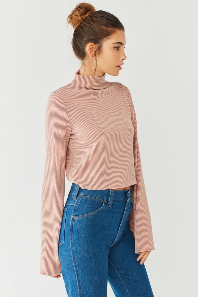 Out From Under Zola Ribbed Tie-Back Mock Neck Top #5