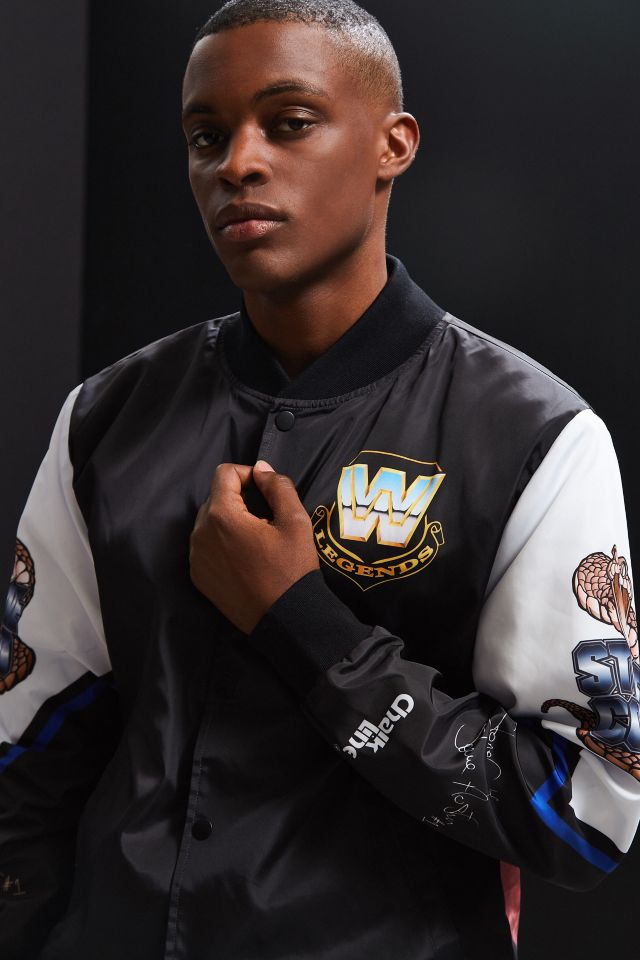 Chalk Line WWE Stone Cold Steve Austin Fanimation Bomber Jacket #1
