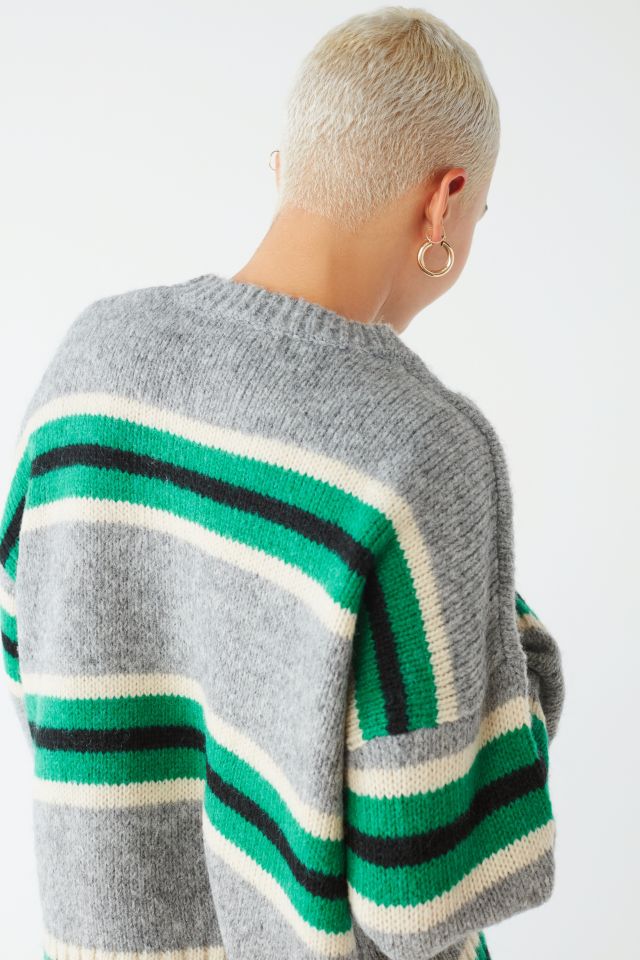 UO Oversized Striped Boyfriend Sweater #1