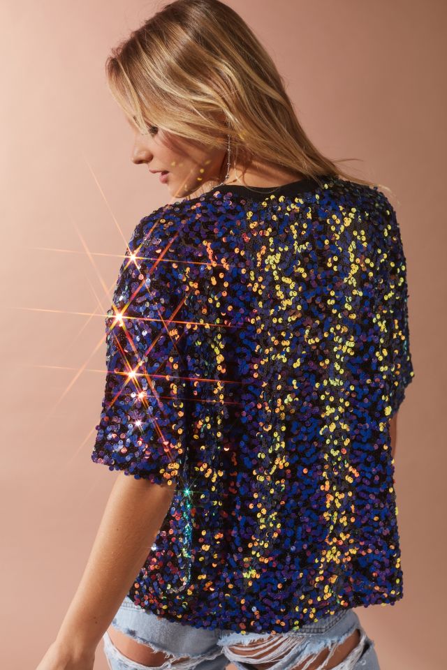 UO Vega Sequin Party Tee #1