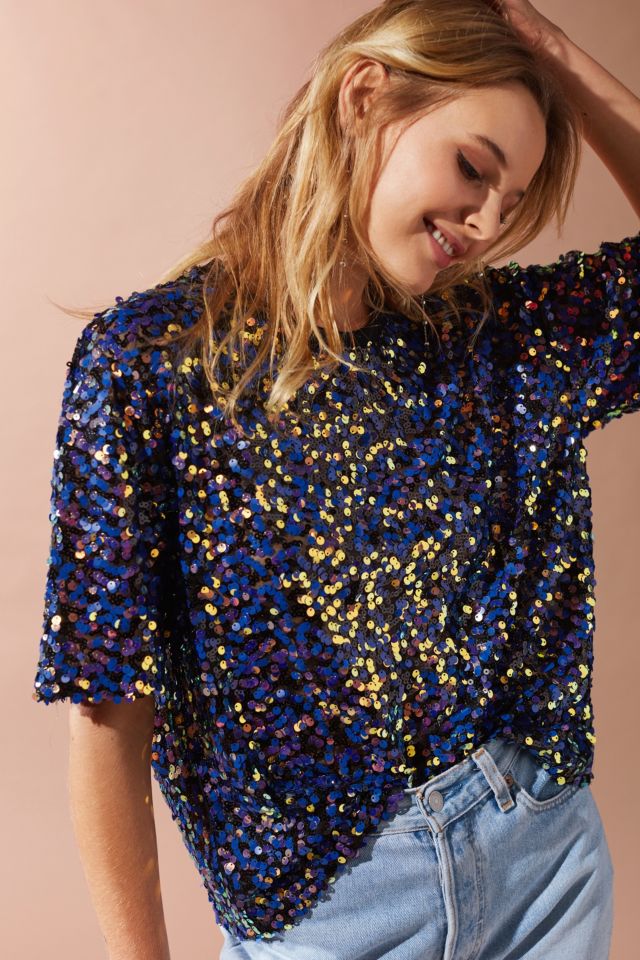 UO Vega Sequin Party Tee #3