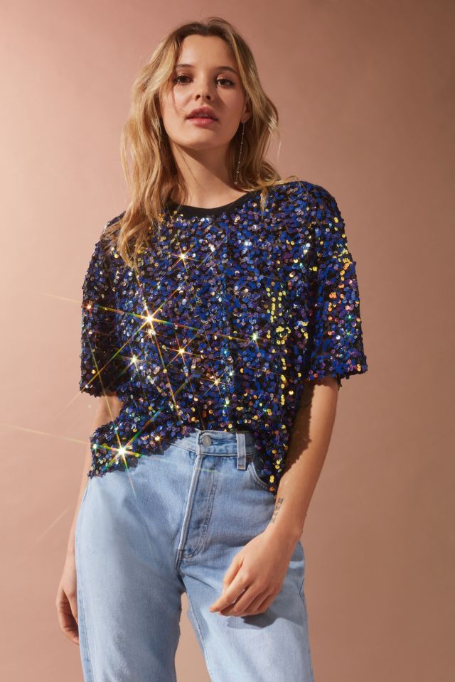 UO Vega Sequin Party Tee #4