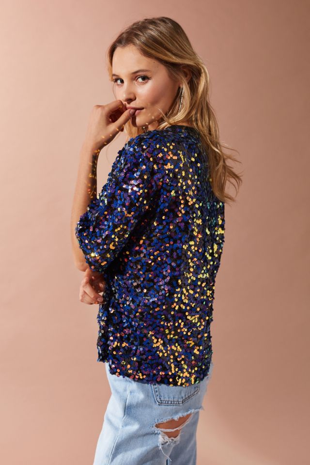 UO Vega Sequin Party Tee #5