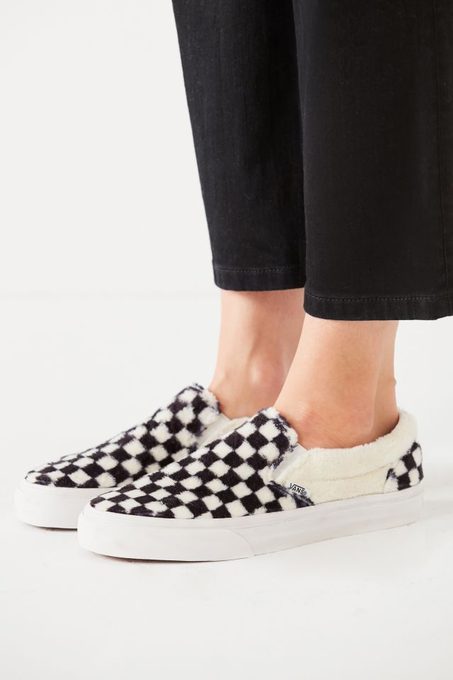 Vans Faux Sherpa Classic Slip-On Sneaker #4