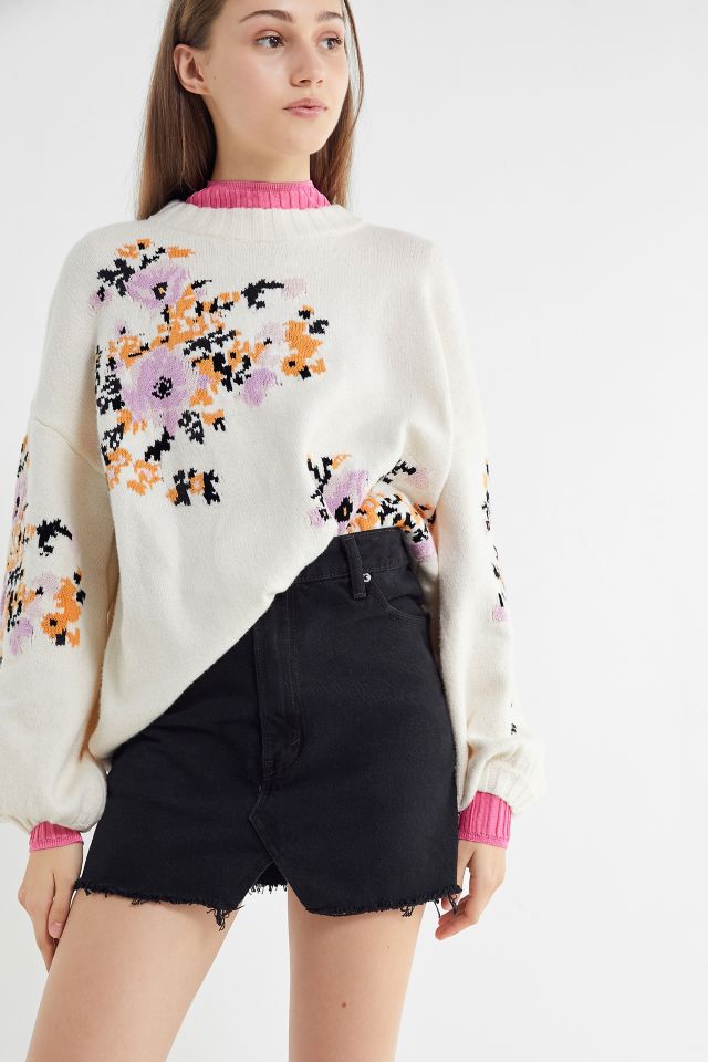Urban Renewal Remade Levi’s Notched Denim Mini Skirt #1