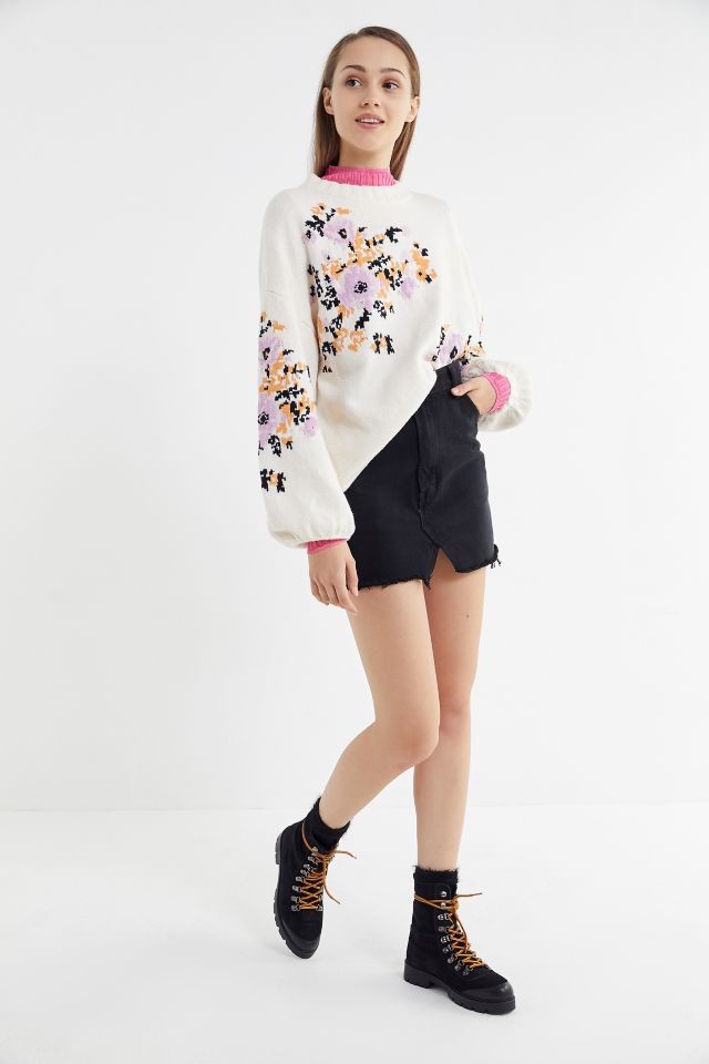 Urban Renewal Remade Levi’s Notched Denim Mini Skirt #2