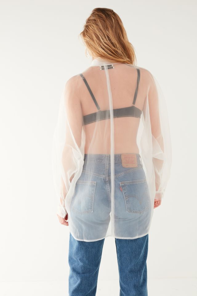 UO Ray Organza Button-Down Shirt #5
