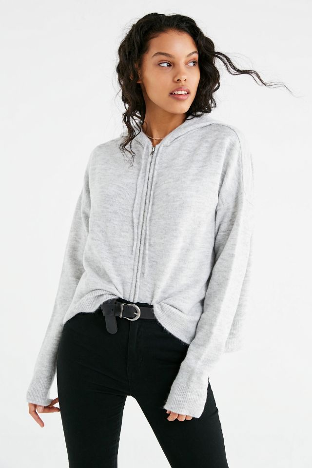 UO Boxy Zip-Up Hoodie Sweater #3
