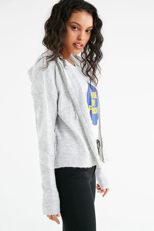 UO Boxy Zip-Up Hoodie Sweater #5