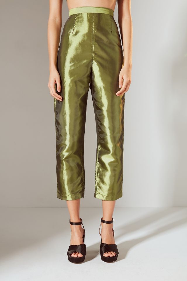 UO Kent Taffeta High-Rise Pant #1