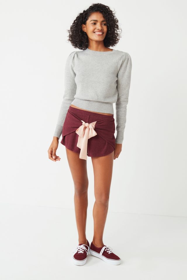 Out From Under Nova Satin Bow Short #1