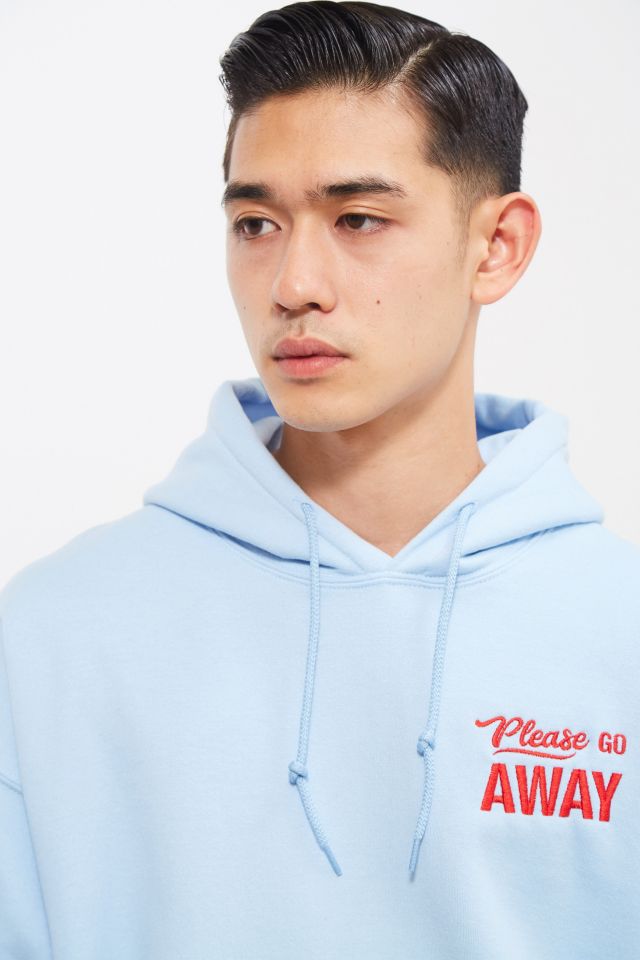 Go Away Embroidered Hoodie Sweatshirt #1