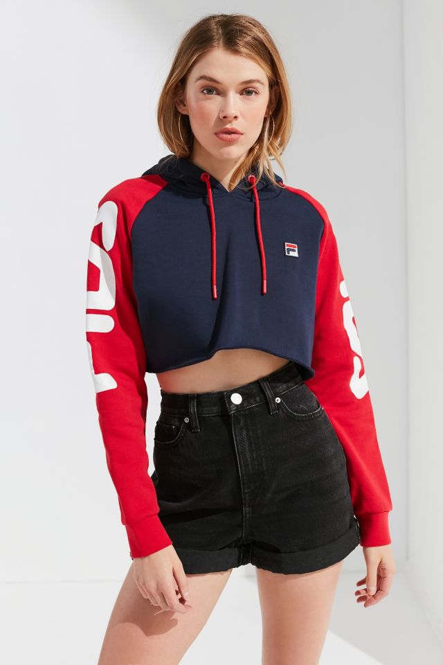 FILA + UO Luisa Colorblock Cropped Hoodie #3