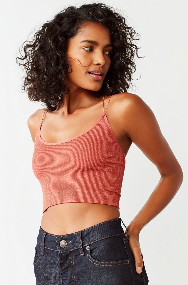 Bezem evenaar in het geheim Out From Under Cindy Sparkle Seamless Cropped Tank Top | Urban Outfitters