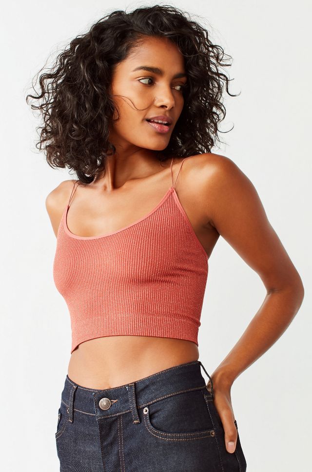 Plt Sand Sport Sculpt Under Bust Seam Crop Top