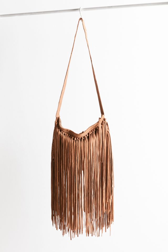 Fringed Slouchy Crossbody Bag #1