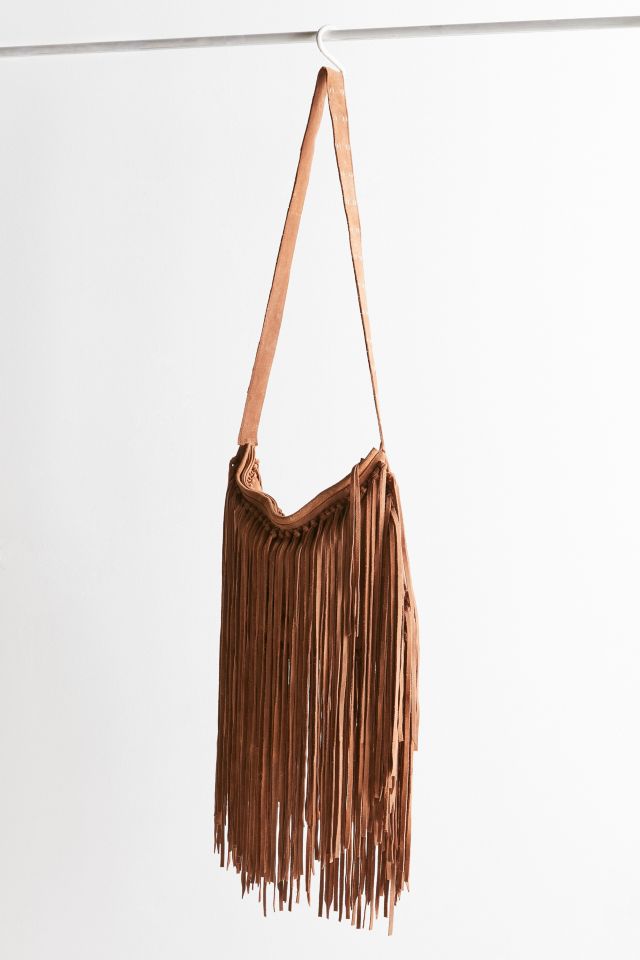 Fringed Slouchy Crossbody Bag #4