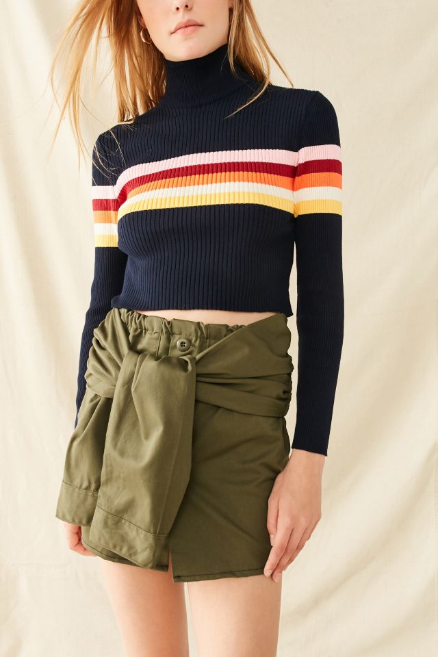 Urban Renewal Recycled Surplus Tie-Front Skirt #4