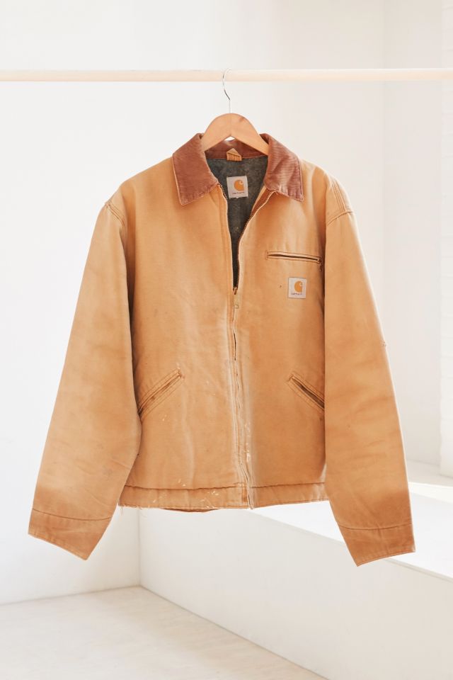 Vintage Carhartt Tan Corduroy Collar Jacket