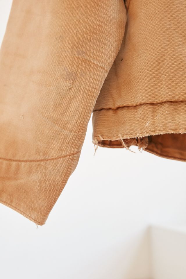 Vintage Carhartt Tan Corduroy Collar Jacket #3