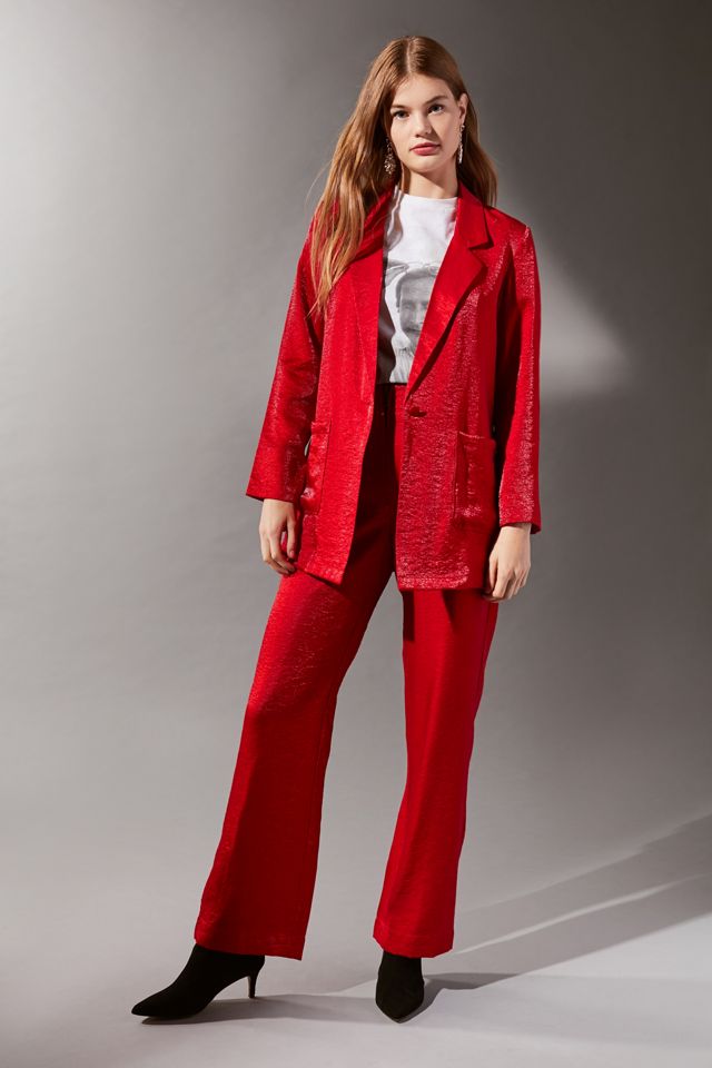 UO Courtney Satin Tux Blazer #1