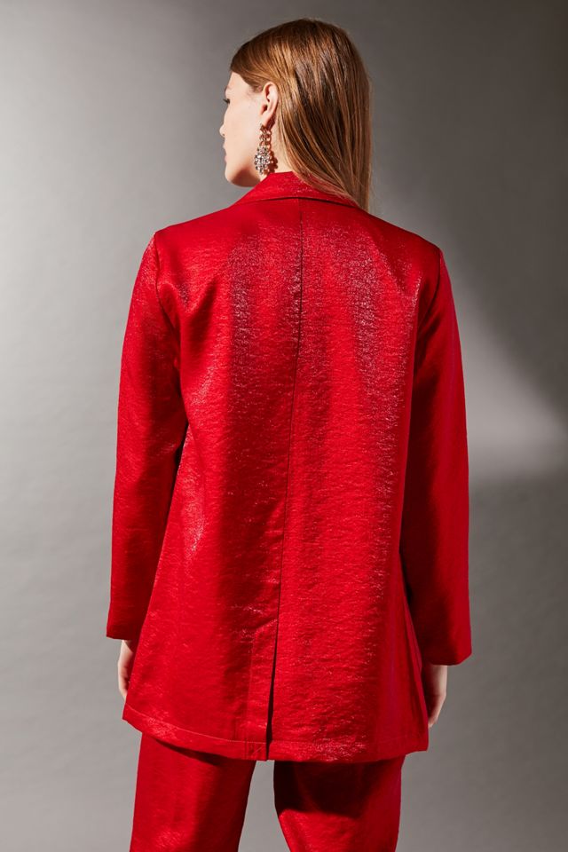 UO Courtney Satin Tux Blazer #2