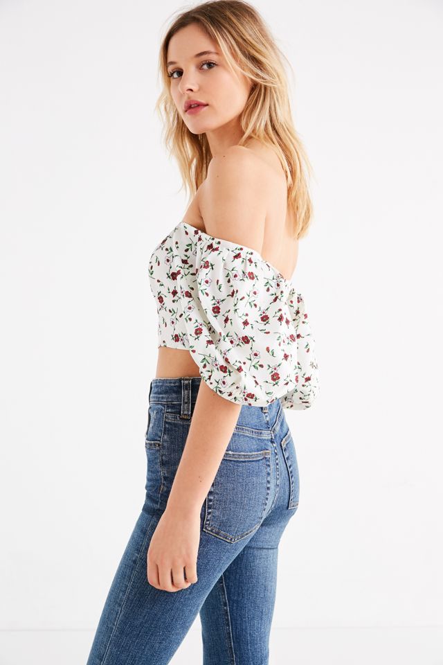 UO Off-The-Shoulder Puff-Sleeve Top #5