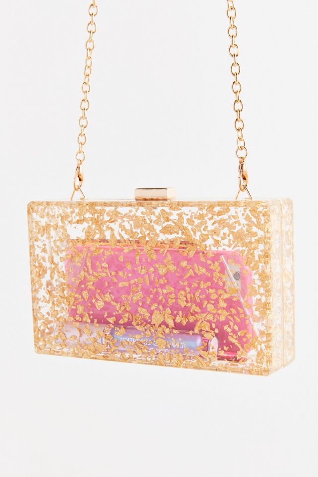 Flecked Glitter Crossbody Box Bag #1