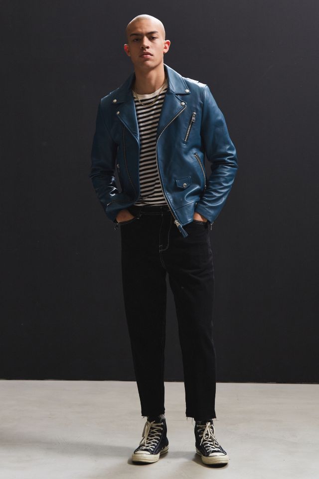 Blouson moto en cuir Fenton Mackage #5