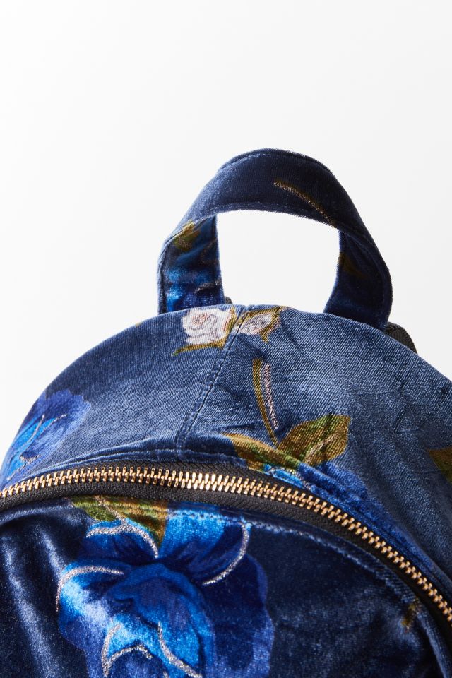 Beyond Retro Nikki Velvet Printed Mini Backpack #2