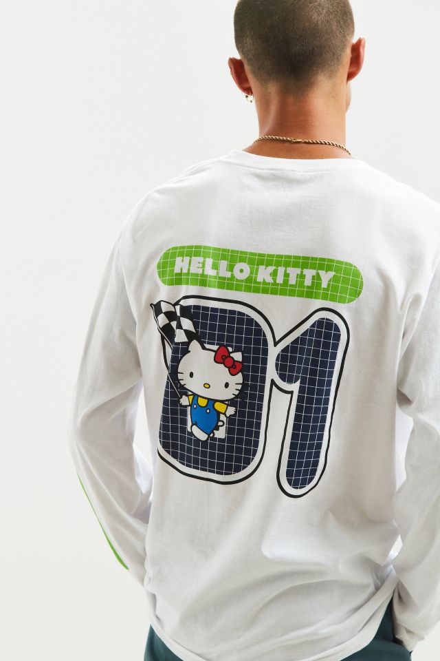 FILA X Sanrio For UO Green + Navy Racing Long Sleeve Tee #1